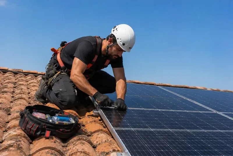 Maintenance et monitoring de panneaux solaires à Cambrai